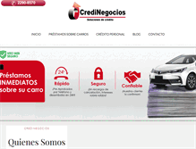 Tablet Screenshot of credinegocioscr.com